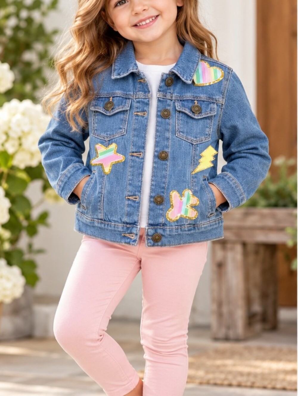 Carter’s Girls’ Denim Jacket – Size 5T – NWT